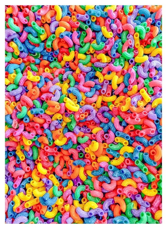 Sensory-N-Stuff 2 Cups of Rainbow Pasta Sensory Bin Filler for Sensory Table - Elbow Noodles - Image 1